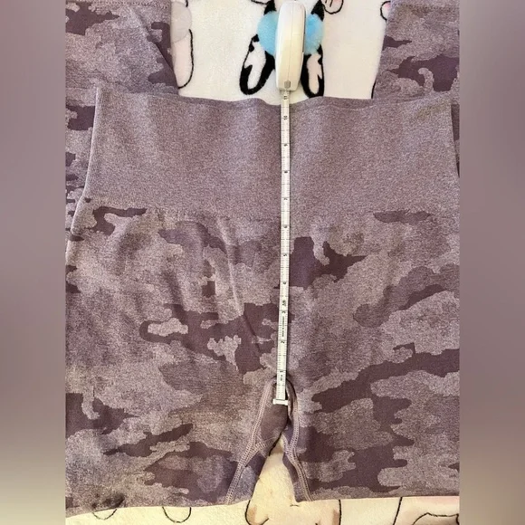 Purple Camouflage Women's Leggings - Picture 3 of 7